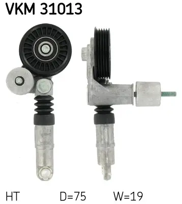 Napínák, žebrovaný klínový řemen SKF VKM 31013