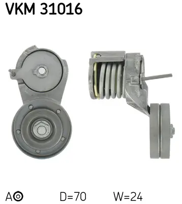 Napínák, žebrovaný klínový řemen SKF VKM 31016