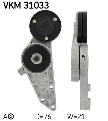 Napínák, žebrovaný klínový řemen SKF VKM 31033