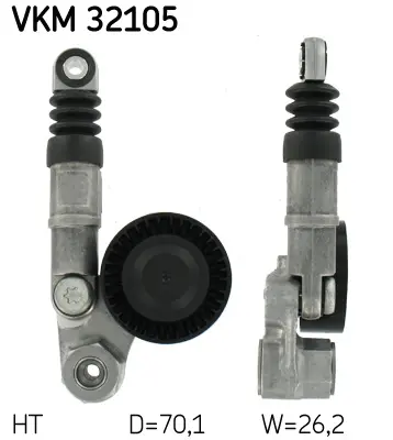 SKF Napínák, žebrovaný klínový řemen VKM32105