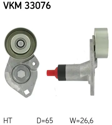 Napínák, žebrovaný klínový řemen SKF VKM 33076