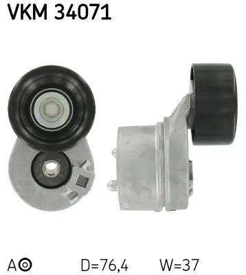 Napínák, žebrovaný klínový řemen SKF VKM 34071