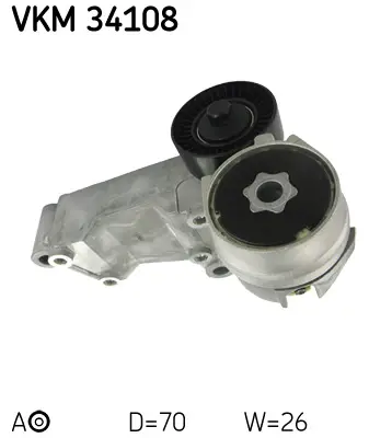 Napínák, žebrovaný klínový řemen SKF VKM 34108