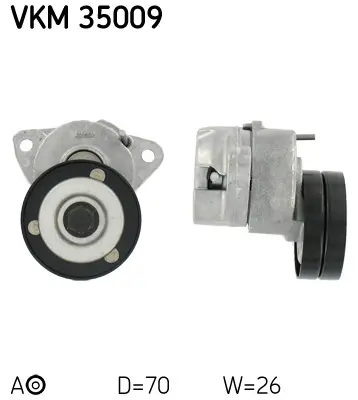 Napínák, žebrovaný klínový řemen SKF VKM 35009