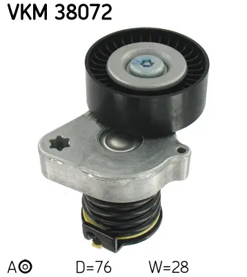 SKF Napínák, žebrovaný klínový řemen VKM38072