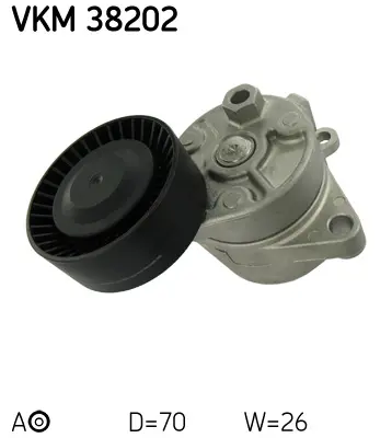 Napínák, žebrovaný klínový řemen SKF VKM 38202