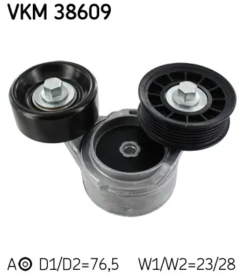 Napínák, žebrovaný klínový řemen SKF VKM 38609