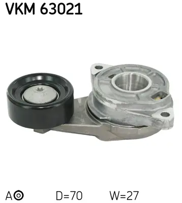 SKF Napínací kladka, žebrovaný klínový řemen VKM63021