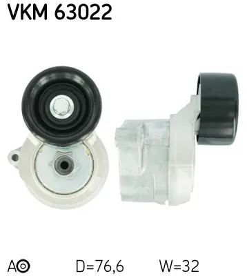 Napínák, žebrovaný klínový řemen SKF VKM 63022