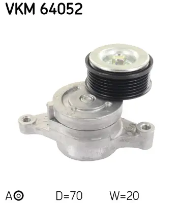Napínák, žebrovaný klínový řemen SKF VKM 64052