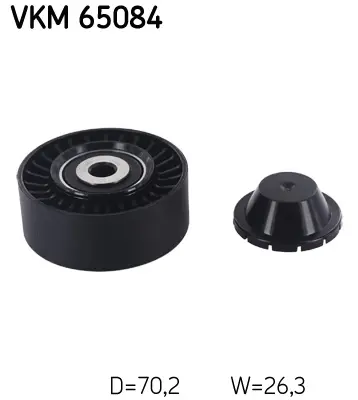 SKF Vratná/vodicí kladka, klínový žebrový řemen VKM65084
