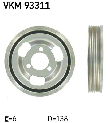 SKF Řemenice, klikový hřídel VKM93311