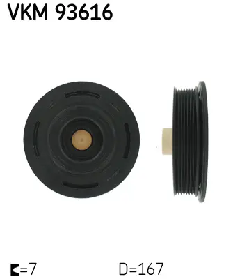 Řemenice, klikový hřídel SKF VKM 93616