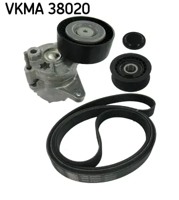 SKF Sada žebrovaných klínových řemenů VKMA38020