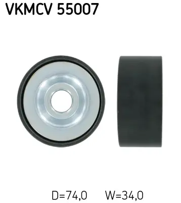 SKF Vratná/vodicí kladka, klínový žebrový řemen VKMCV55007