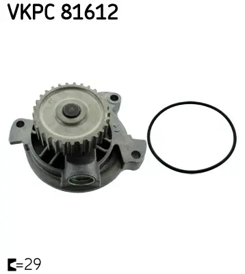Vodní čerpadlo, chlazení motoru SKF VKPC 81612