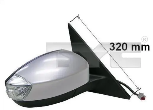 TYC Vnější zpětné zrcátko 310-0122-D