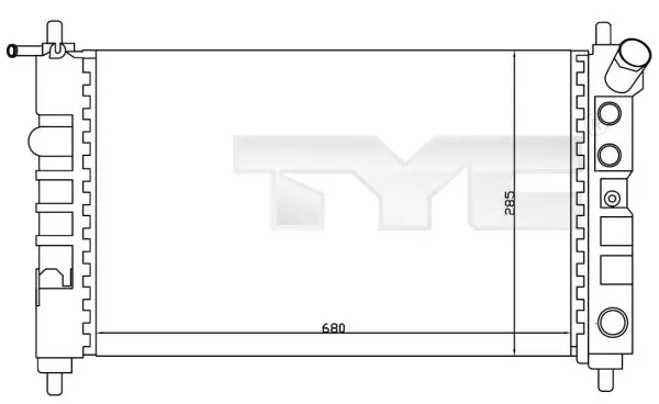 Chladič, chlazení motoru TYC 725-0005