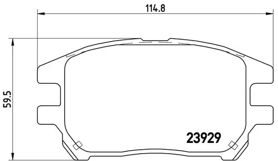 BREMBO Sada brzdových destiček, kotoučová brzda P56050