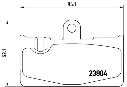 Sada brzdových destiček, kotoučová brzda BREMBO P 83 059