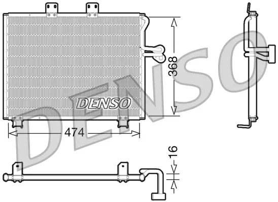 DENSO Kondenzátor, klimatizace DCN06013