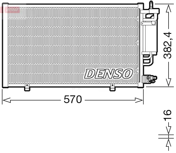 DENSO Kondenzátor, klimatizace DCN10051
