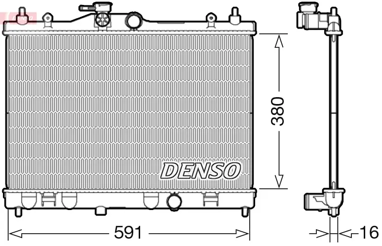 DENSO Chladič, chlazení motoru DRM46040