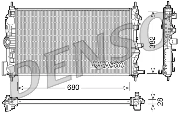 DENSO Chladič, chlazení motoru DRM15005