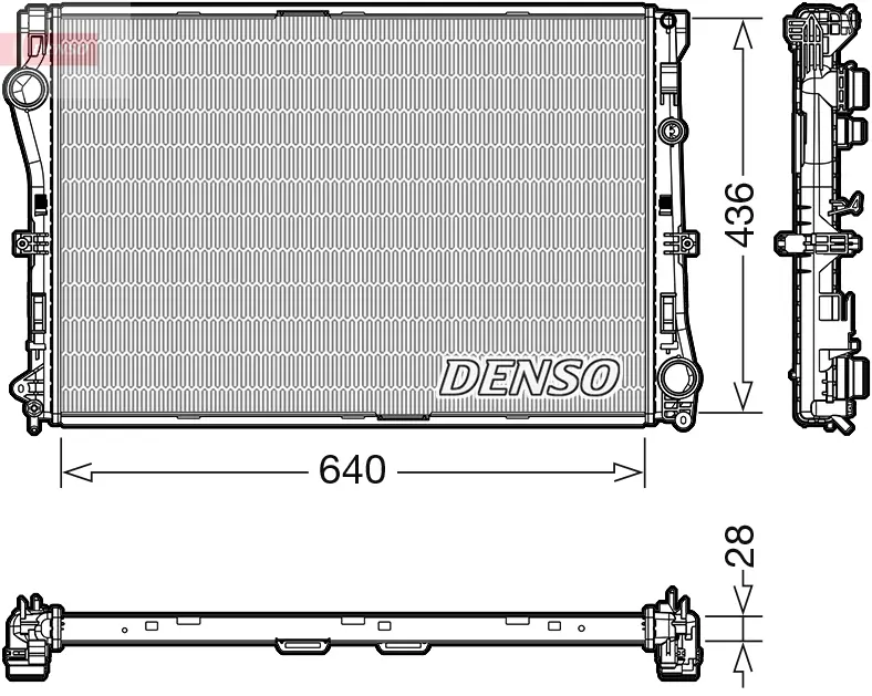 DENSO Chladič, chlazení motoru DRM17103
