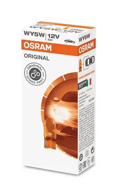 OSRAM žárovka 12V 5W WY5W W2,1X9,5D (oranžová - blinkr) 1 kus (OSRAM žárovka 12V 5W WY5W W2,1X9,5D (oranžová - blinkr) 1 kus)