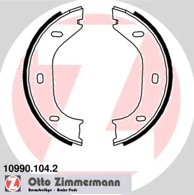 Sada brzdových čelistí, parkovací brzda ZIMMERMANN 10990.104.2