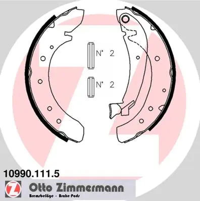 Sada brzdových čelistí ZIMMERMANN 10990.111.5