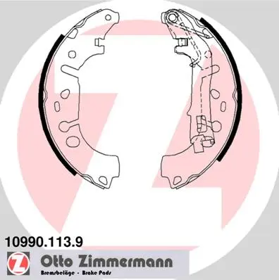 Sada brzdových čelistí ZIMMERMANN 10990.113.9