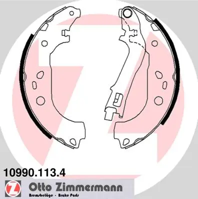 Sada brzdových čelistí ZIMMERMANN 10990.113.4