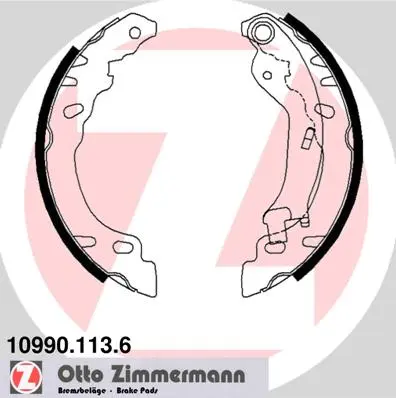 Sada brzdových čelistí ZIMMERMANN 10990.113.6