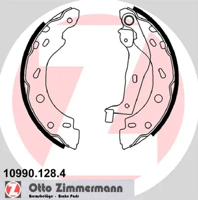 Sada brzdových čelistí ZIMMERMANN 10990.128.4