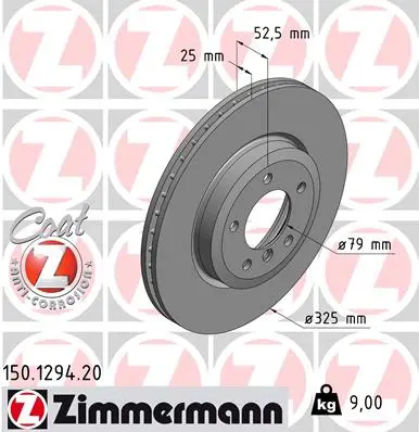 Brzdový kotouč ZIMMERMANN 150.1294.20