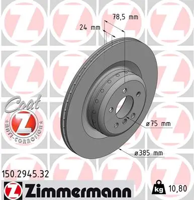 Brzdový kotouč ZIMMERMANN 150.2945.32