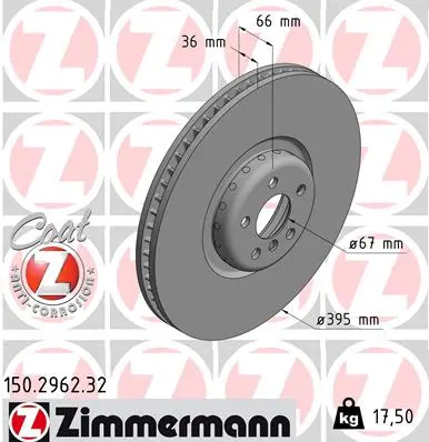 Brzdový kotouč ZIMMERMANN 150.2962.32