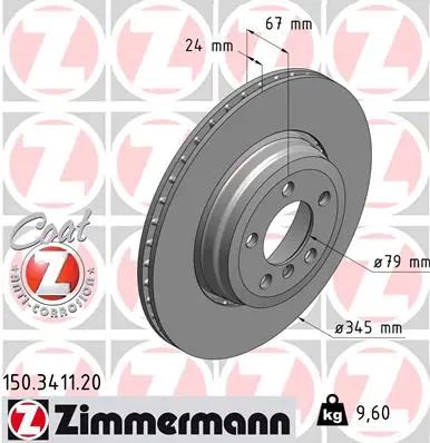 Brzdový kotouč ZIMMERMANN 150.3411.20