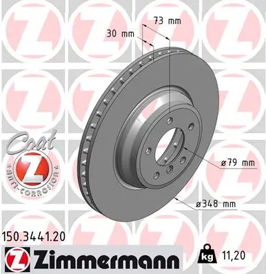 Brzdový kotouč ZIMMERMANN 150.3441.20