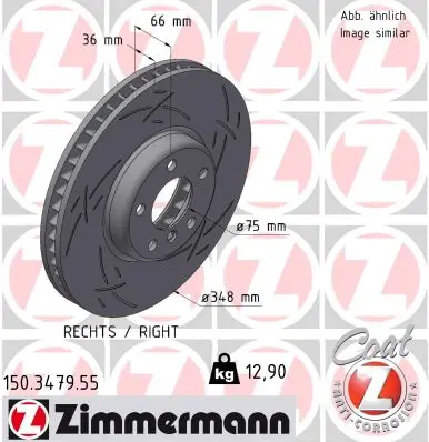 Brzdový kotouč ZIMMERMANN 150.3479.55