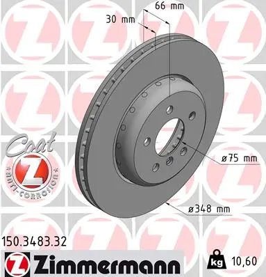 Brzdový kotouč ZIMMERMANN 150.3483.32