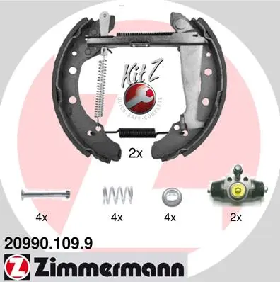 Sada brzdových čelistí ZIMMERMANN 20990.109.9