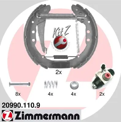 Sada brzdových čelistí ZIMMERMANN 20990.110.9
