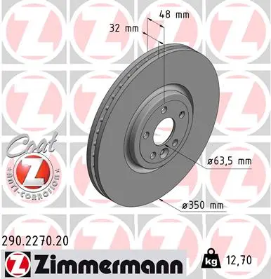 Brzdový kotouč ZIMMERMANN 290.2270.20