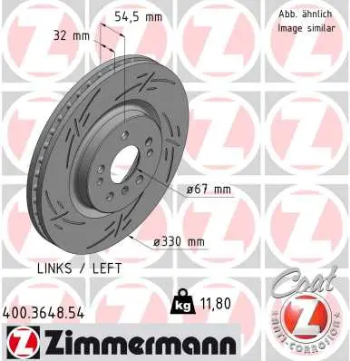 ZIMMERMANN Brzdový kotouč 400364854