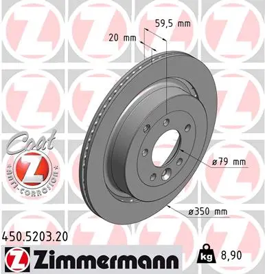 Brzdový kotouč ZIMMERMANN 450.5203.20