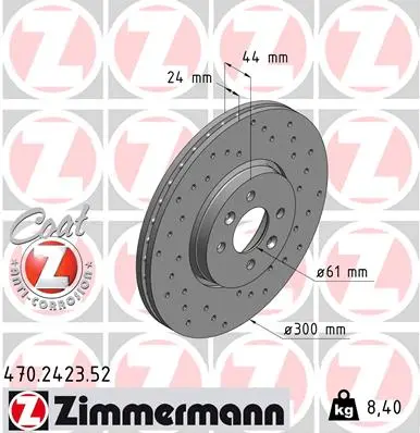 Brzdový kotouč ZIMMERMANN 470.2423.52
