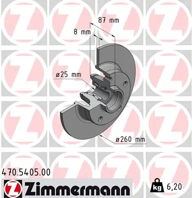 Brzdový kotouč ZIMMERMANN 470.5405.00